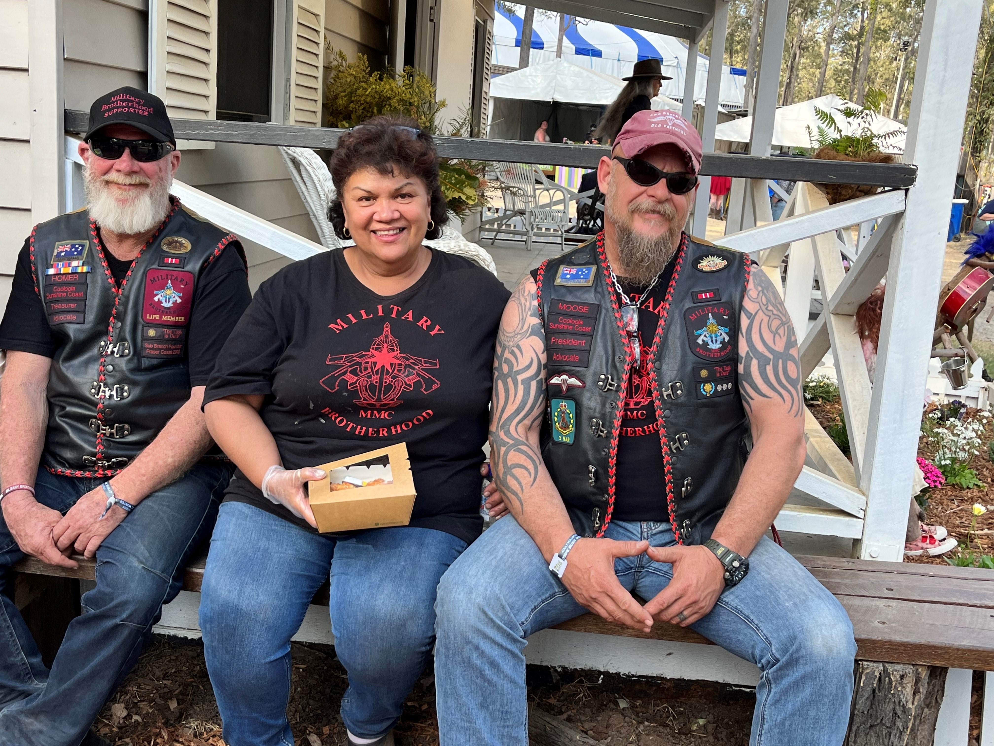 Moose pictured right with his wife Elvie and sub-branch Treasurer Homer.  