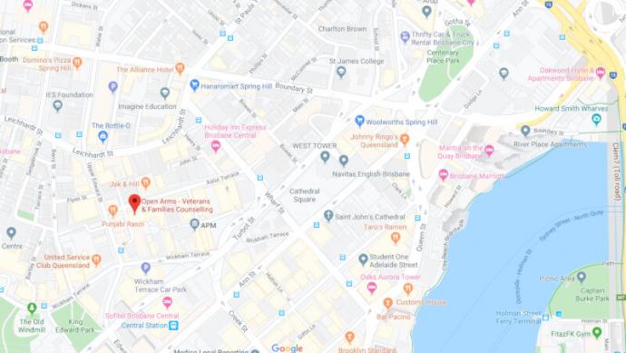 Brisbane map