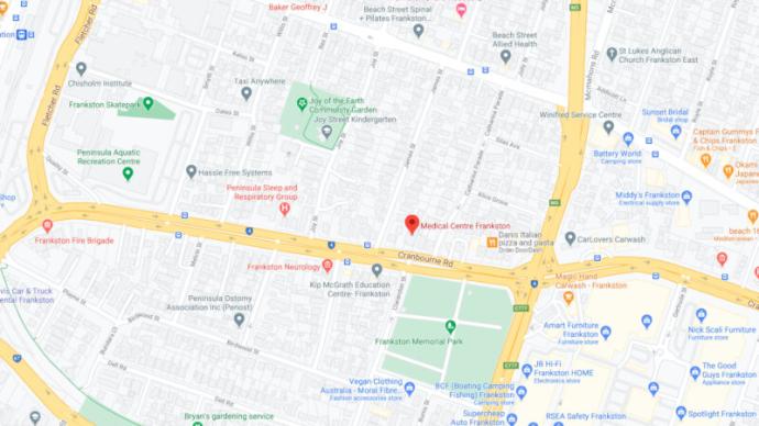 Frankston map