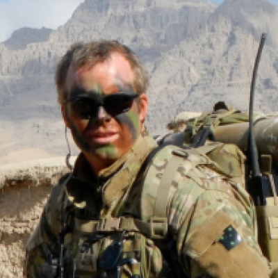 Dr Kieran McCarthy on deployment 